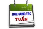 Lịch công tác tuần 26 năm 2026